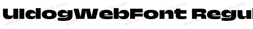 UIdogWebFont Regular字体转换